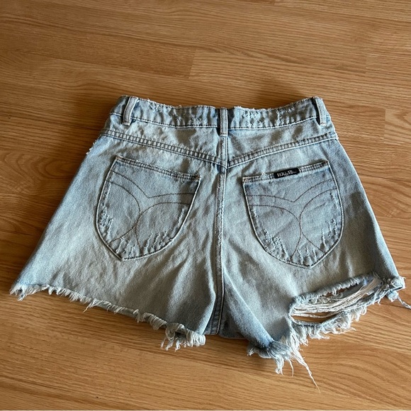 ROLLA’S Cut Off High Rise Slim Jean Shorts Women’s 27 - Picture 8 of 8